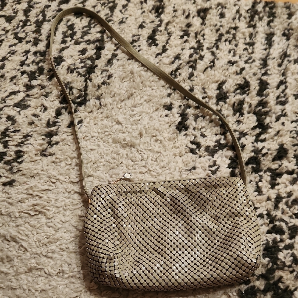 Whitney & Davis Chain Metal Vintage Shoulder Bag - Picture 1 of 5